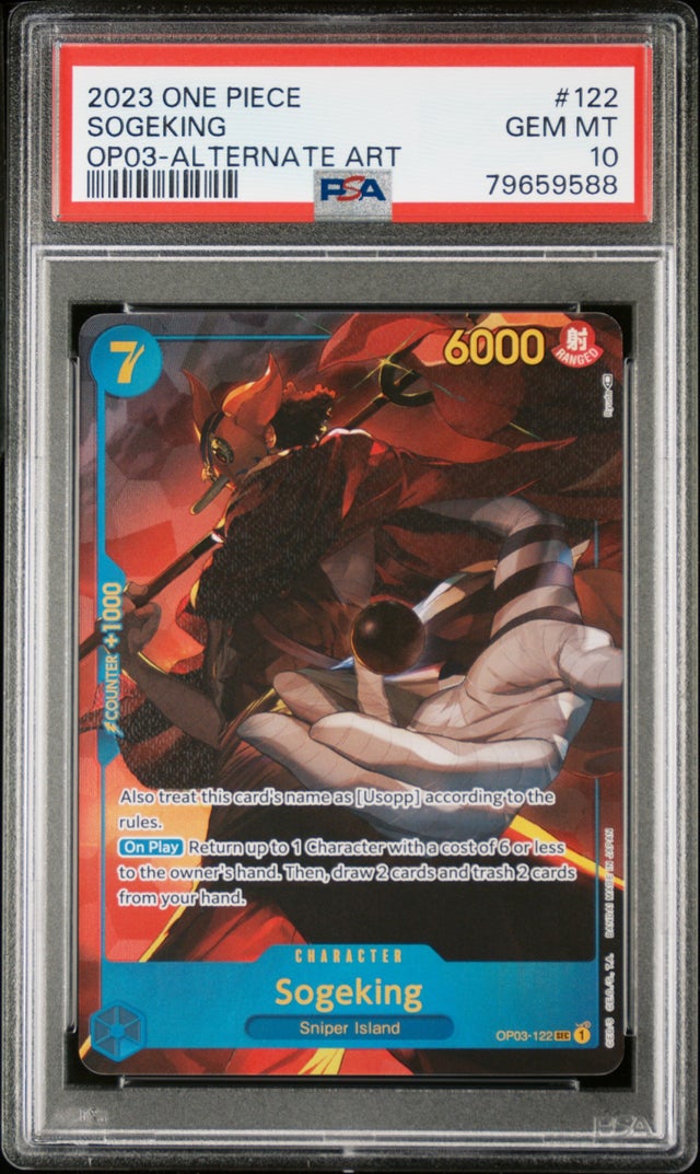 sogeking one piece card game OP03-122 Sogeking Character Card Manga Alternate Art main image 0